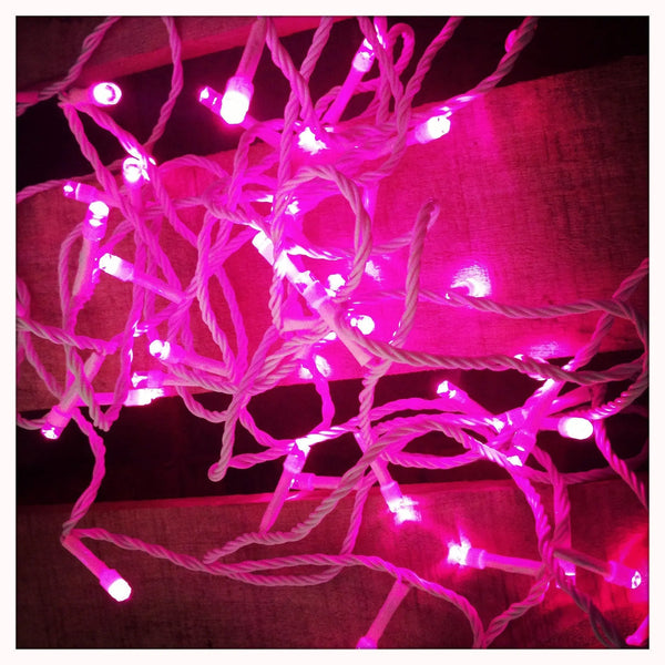 Pink Fairy Lights 10m My Wedding Store