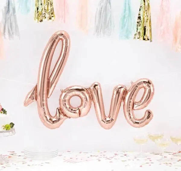 Brand New Rose Gold Love Balloons Just Landed! Soooo sweet!