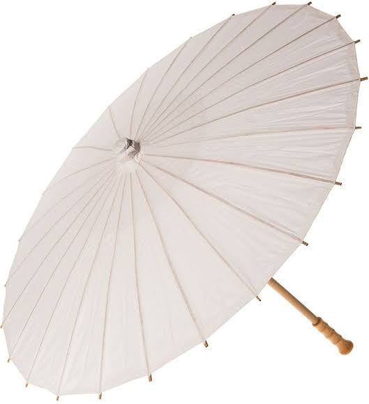 Paper Parasol - White (84cm Diameter)