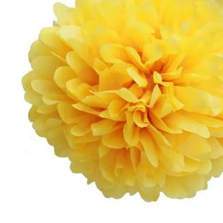 Buttermilk Yellow Tissue Paper Pom-Pom - Small - My Wedding Store