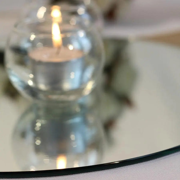 Centrepiece Mirrors 30cm  - 10 Bulk Pack Discount - My Wedding Store