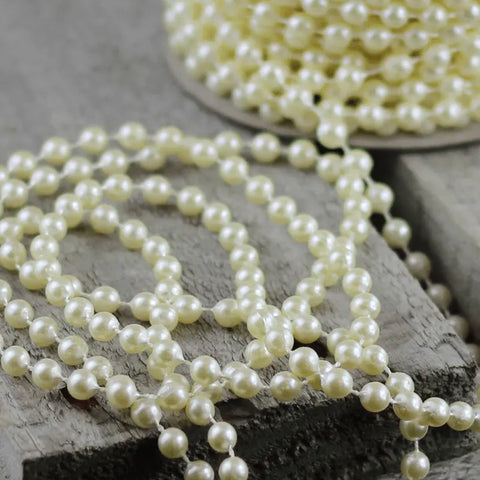 Decorating Pearl String- 8mm beads (19 metres) - My Wedding Store 