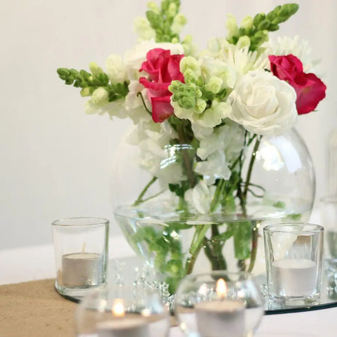 Fish Bowl Vase, 20cm wide - 1 pce