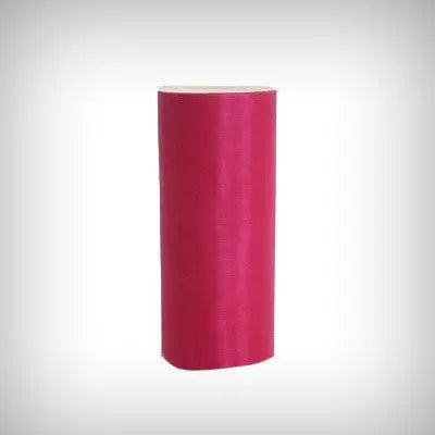Fuchsia Pink Organza Roll ( 6" x 25 yards) - My Wedding Store