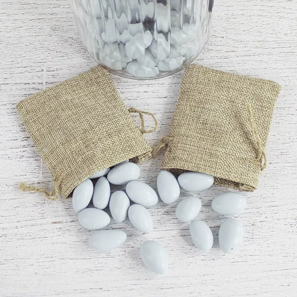 Miniature Burlap / Hessian Bag - 1pc - My Wedding Store