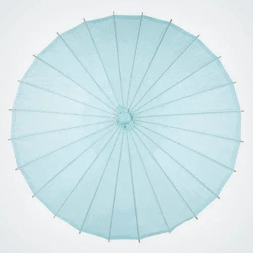 Baby Blue Nylon Parasol - 84cm Diameter - My Wedding Store