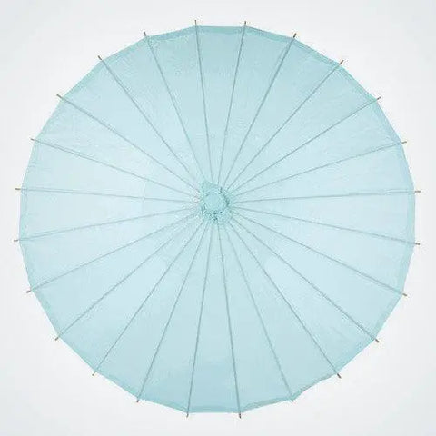Baby Blue Nylon Parasol - 84cm Diameter - My Wedding Store