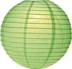 Paper Lantern  - Green Large 40cm Diameter - My Wedding Store