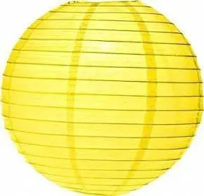 Paper Lantern  - Yellow - Medium 30cm Diameter - My Wedding Store