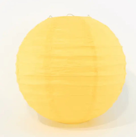 Paper Lantern - Buttermilk Small 25cm Diameter - My Wedding Store