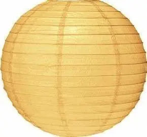 Paper Lantern - yellow Buttermilk  Medium 30cm Diameter - My Wedding Store