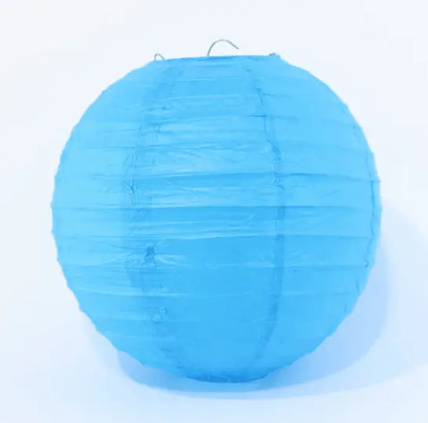 Paper Lantern- Blue- Medium 35cm Diameter - My Wedding Store