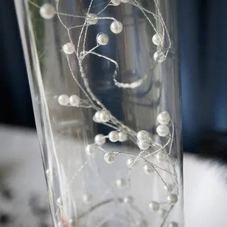 Pearl & Silver Wire Garland - 1 Piece - 1.2 Metres - My Wedding Store