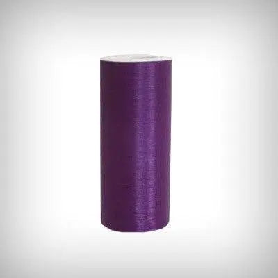 Purple Plum Organza Roll ( 6" x 25 yards) - My Wedding Store