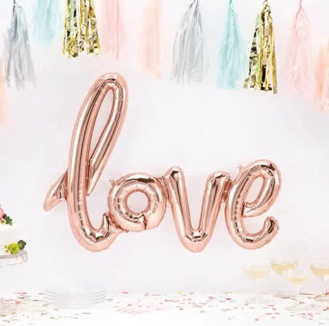 Rose Gold Love Balloon - My Wedding Store