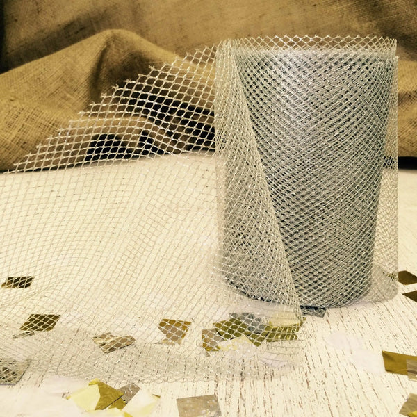 Silver Mesh Roll - 150mm x 23 metres - My Wedding Store