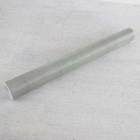 Silver Organza Wrap - 47cm wide x 9 metres - My Wedding Store