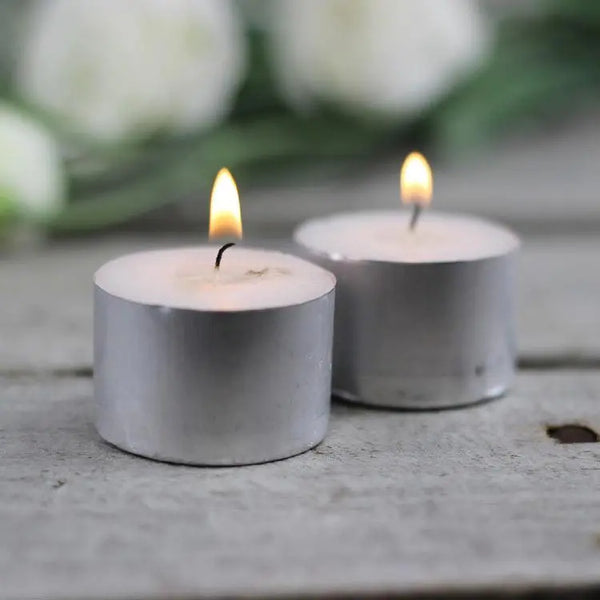 Tealight Candles - 9 Hours - White (50 pcs) - My Wedding Store
