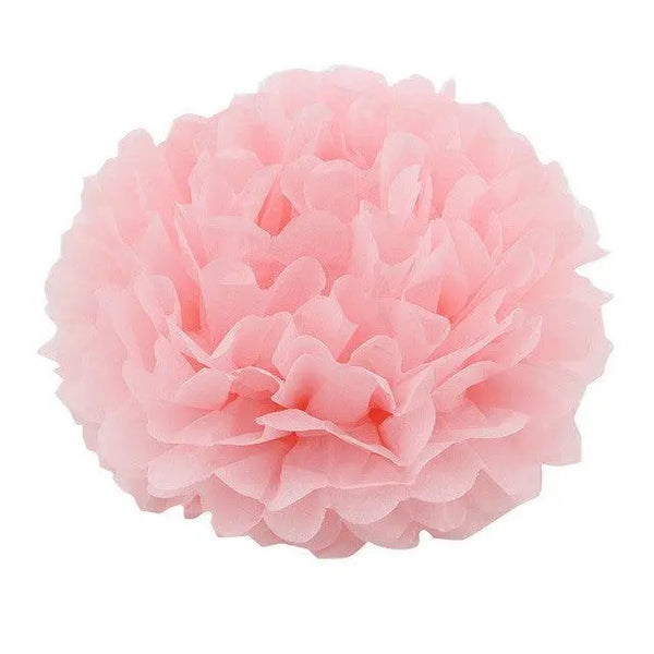 Tissue Paper Pom-Pom - Baby Pink -X Large - My Wedding Store 
