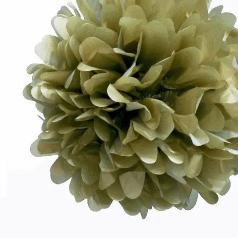 Tissue Paper Pom-Pom - Gold - Large - My Wedding Store