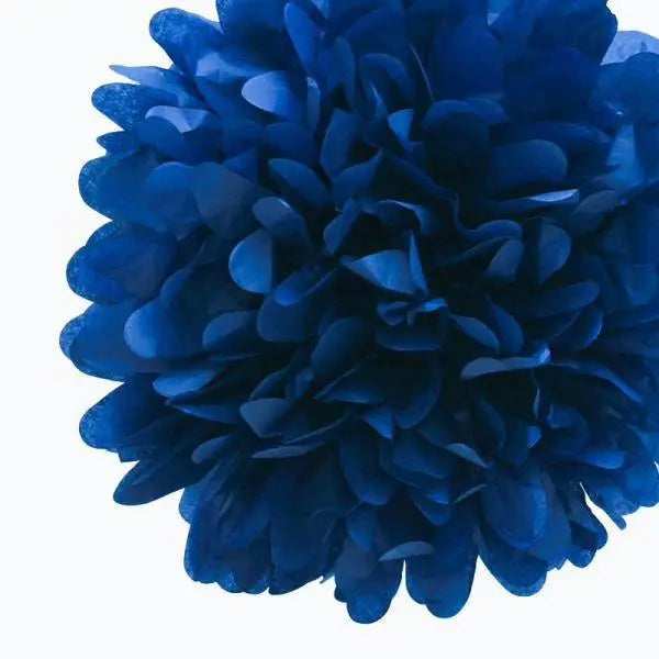 Tissue Paper Pom-Pom - Navy Blue - Small 25cm - My Wedding Store