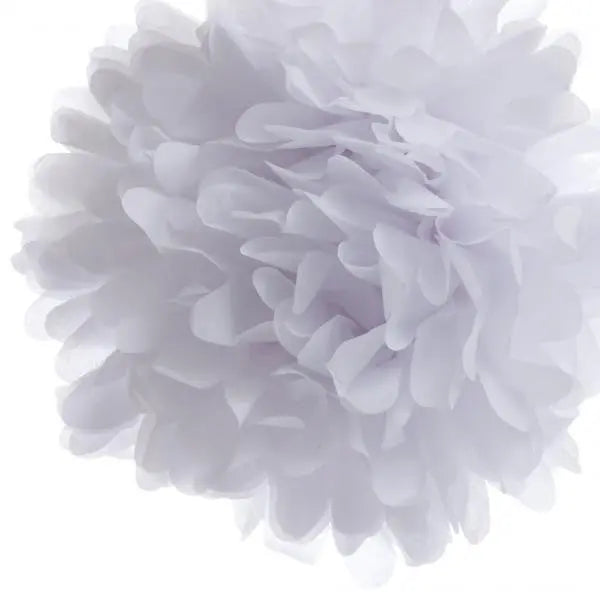Tissue Paper Pom-Pom - White - medium 30cm - My Wedding Store