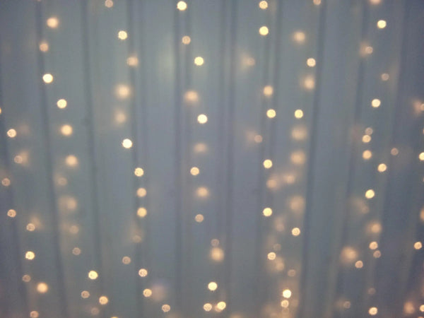 Warm White LED Fairy Light Curtain 3m x 3m - My Wedding Store